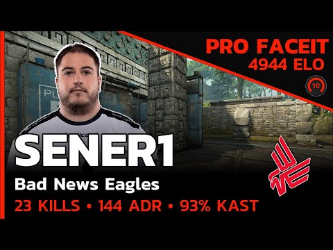 SENER1 Bad News Eagles HIGH ELO FACEIT🔥 w/gxx- (ANCIENT) FACEIT LVL 10 / CSGO POV / Aug 15, 2023