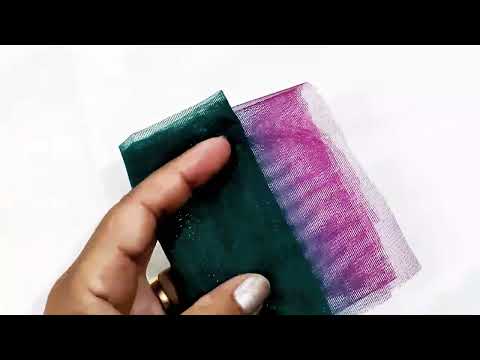 how to make flower from net//sunit kala craft