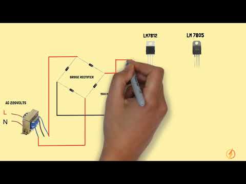 how to make ac to dc converter at home electrical animation
