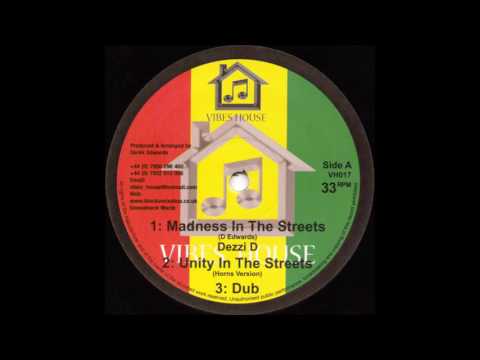 DEZZY D/MADNESS IN THE STREET/DUB VERSION/VIBES HOUSE RECORDS 10''
