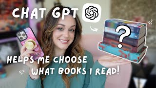 asking chat gpt to help me choose my next reads! 📖📱 | march TBR + mini bookshelf tour