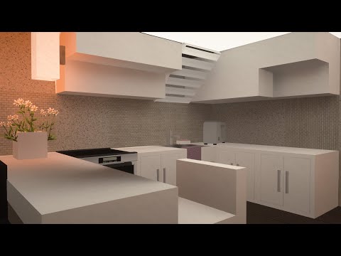Compact Modern Minecraft Kitchen & Apartment