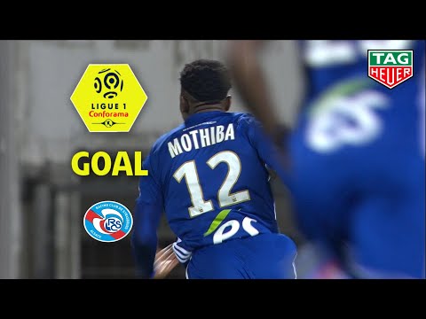 Goal Lebo MOTHIBA (9') / Nîmes Olympique - RC Strasbourg Alsace (2-2) (NIMES-RCSA) / 2018-19
