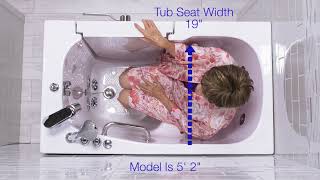 Ella Mobile 26x45: la bañera con puerta más pequeña