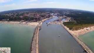 preview picture of video 'Ustka widziana okiem drona-Port,Plaża,Promenada i okolice'