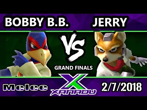 S@X 240 Melee - Bobby B.B. (Falco) Vs. Jerry (Fox) - SSBM Grand Finals - Smash Melee