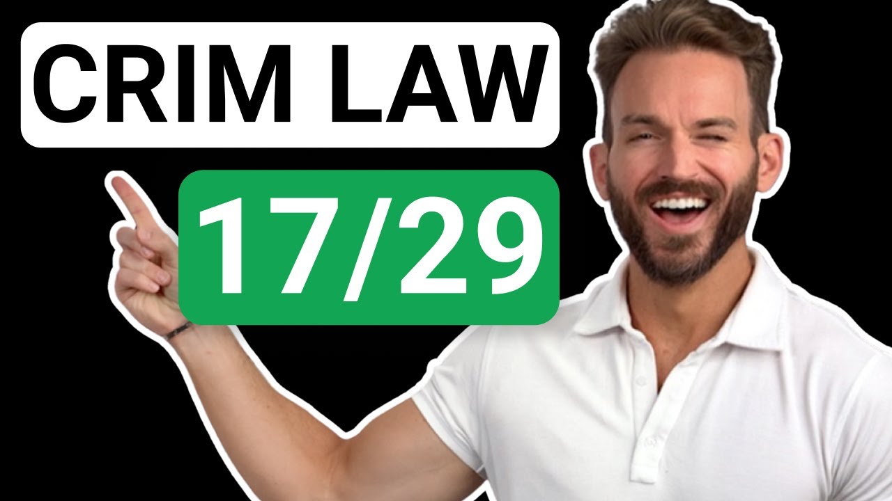 Criminal Law: Attempt (Inchoate Offenses) [LEAP Preview]