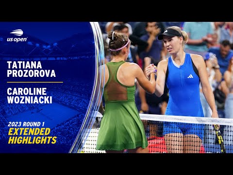 Tatiana Prozorova vs. Caroline Wozniacki Extended Highlights | 2023 US Open Round 1