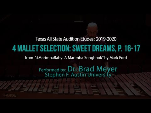 TMEA 2019 Percussion All-State Music: 4-Mallet Etude
