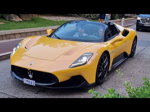2023 Maserati MC20 Cielo in Monaco - Driving & Exhaust Sounds!