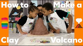 How to make a volcano out of clay