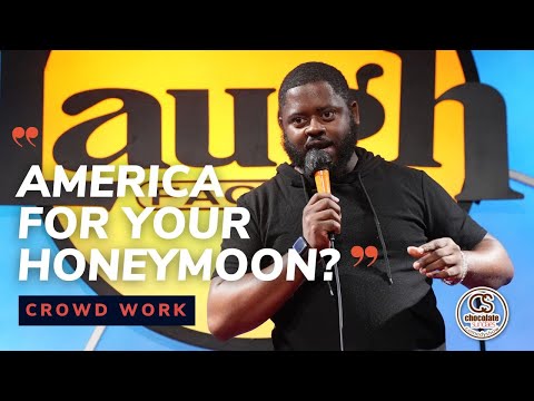 America For Your Honeymoon? - Comedian BT Kingsley - Chocolate Sundaes Comedy - CROWD WORK