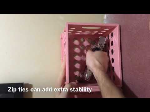 DIY Mini Milk Crate Storage