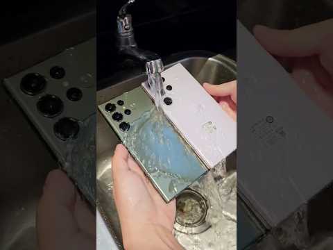 Samsung Galaxy S23 Ultra IP68 Waterproof Test | Did It Survive?!  #shorts #samsunggalaxys24ultra