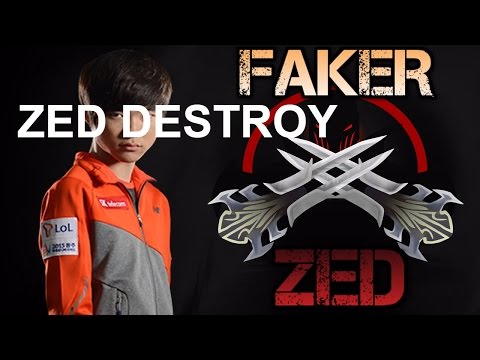 SKT T1 Faker(Hide one bush)  Zed vs Ryze   Highlights   페이커 제드