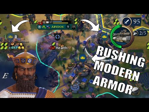 Apparently Babylon Can Rush Modern Armor As Well... Mad!! #4 Deity Babylon (FP Civ 6)