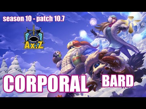 【韓国サーバー/D1】AXIZ CORPORAL バード(Bard) VS ラックス(Lux) SUP - Patch10.7 KR Ranked【LoL】
