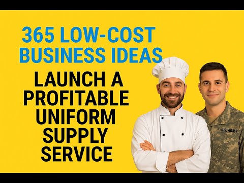 Start a Local Uniform Business: Start This for Under £300 - low-cost business idea