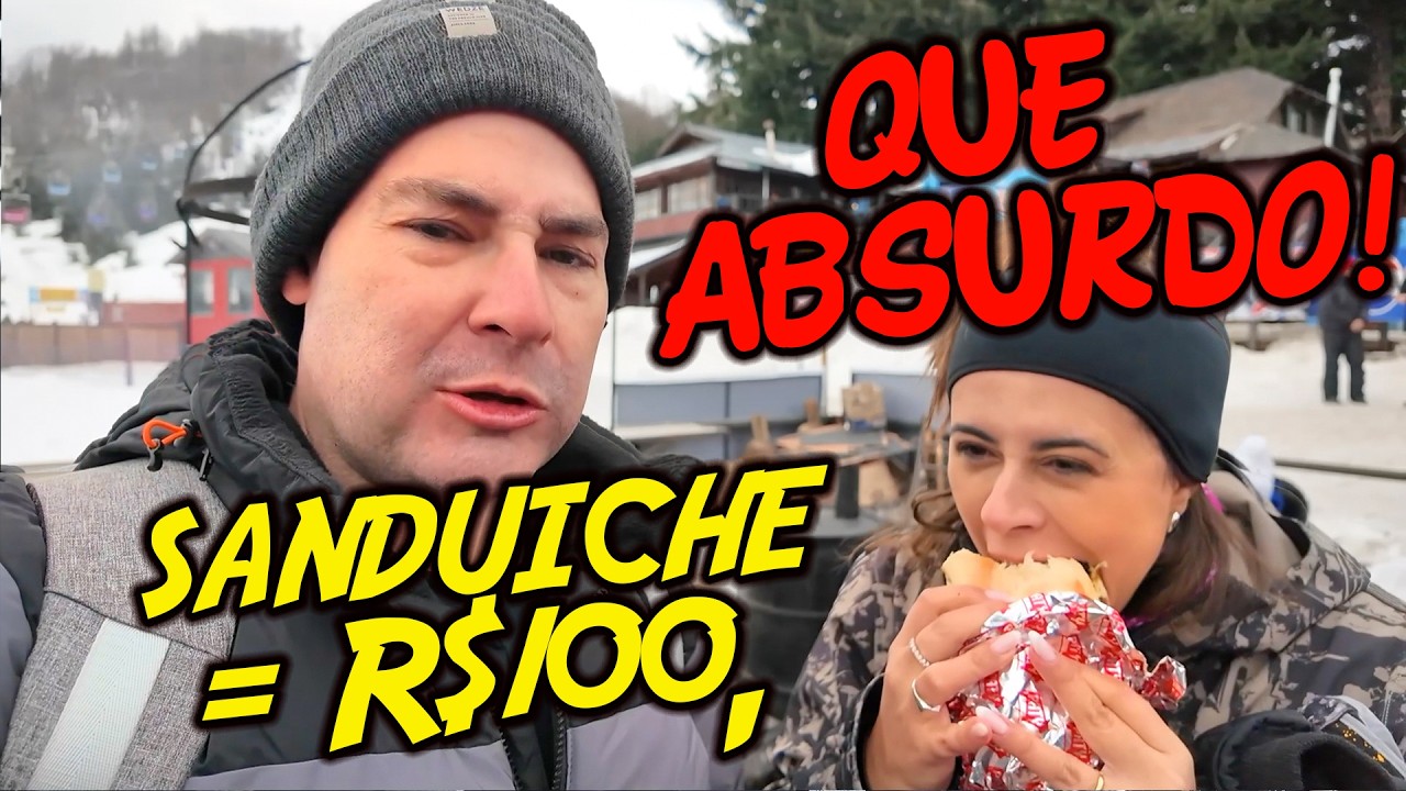 Sanduíche de Churrasco por R$100,00 | Skibunda em Bariloche