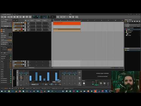 parameter locks in Bitwig