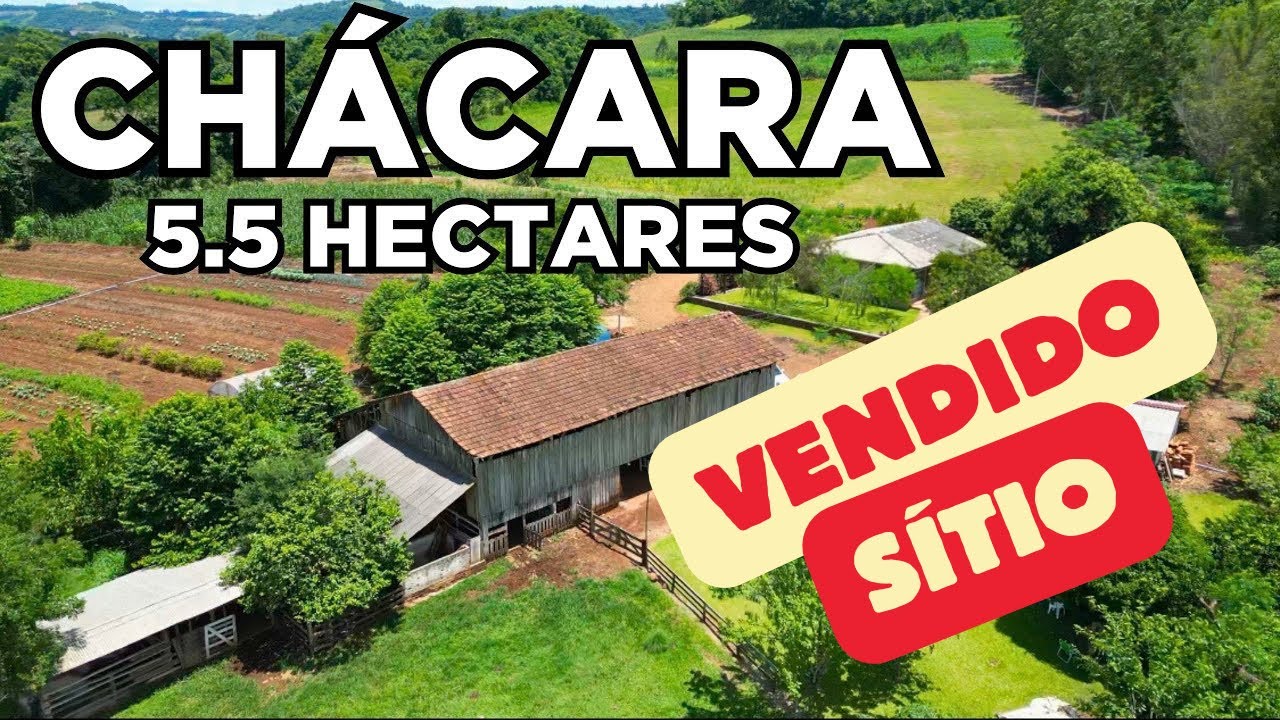 (EM RESERVA) CHÁCARA A VENDA EM SANTA CATARINA FRUTAS RIO CASA ANIMAIS GALPÃO ÁGUA E LAVOURA