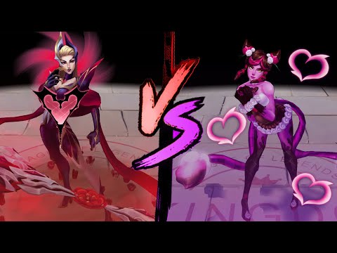 Coven Evelynn vs Sugar Rush Evelynn Skin Comparison Spotlight