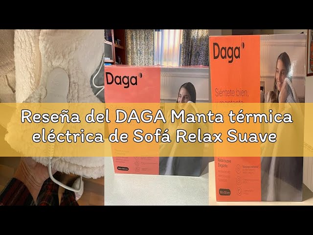 Vídeo relacionado con DAGA Manta térmica eléctrica de Sofá Relax Suave Chic, Tecnología de Calefacción Intellisense, Tejido Suave Chic Efecto Pelo y Terciopelo, 6 Niveles de Temperatura, 160 x 120 cm