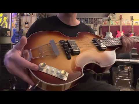 Hofner HCT-500/1 Contemporary Beatle Violin Bass With Many Upgrades! image 9