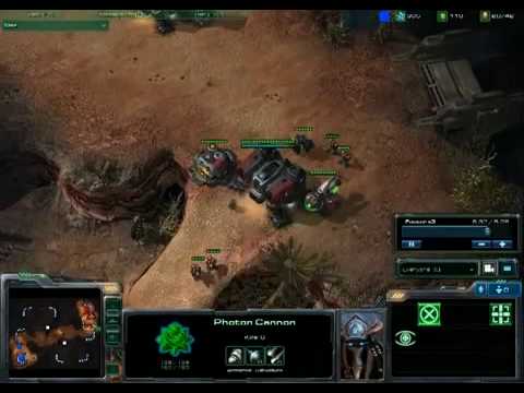 Starcraft 2 Terran vs Protoss Gameplay