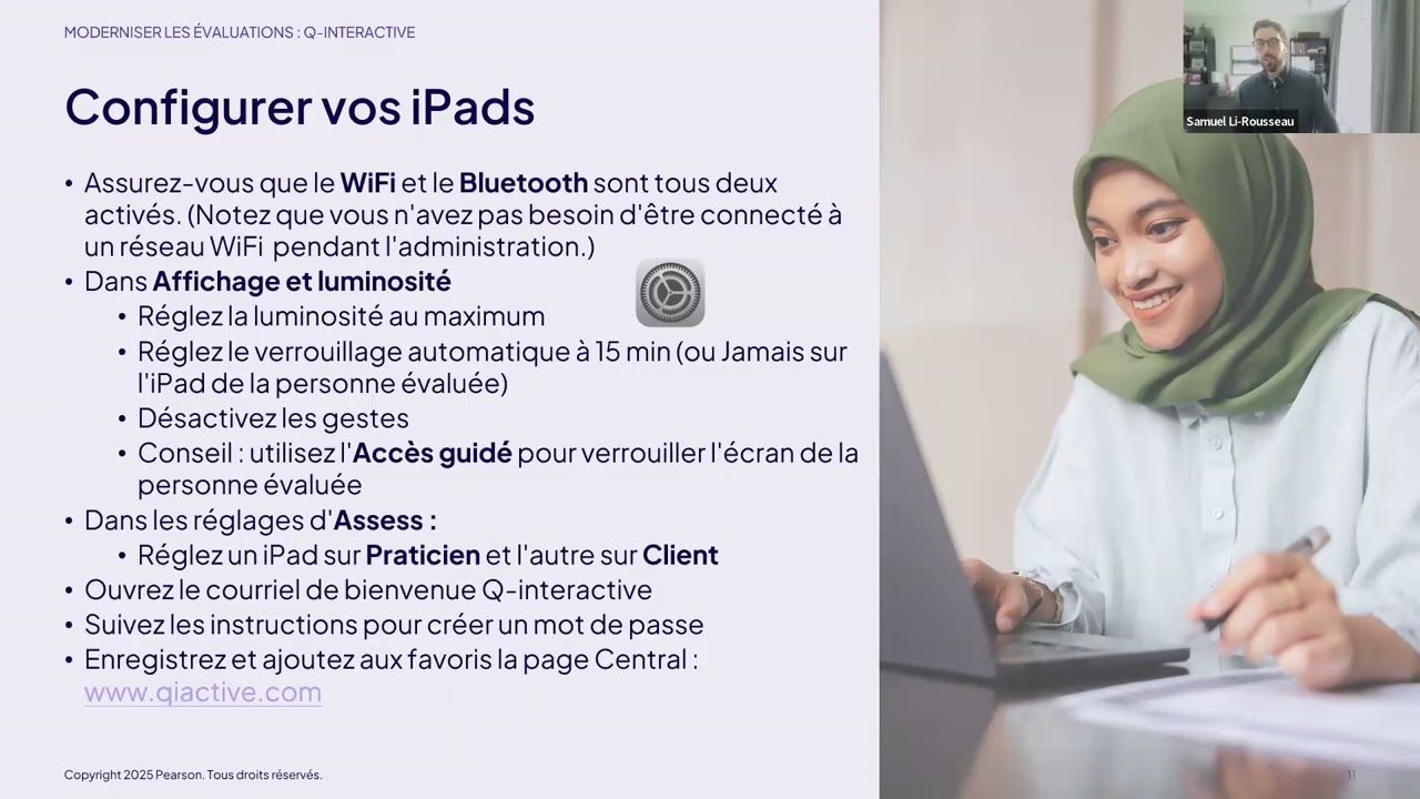 Enregistrement du webinaire : Lancement numérique du WIAT®‑4 CDN‑F sur Q‑interactive®