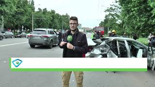 ДТП на Ювілейному проспекті: Mercedes розтрощив Chevrolet