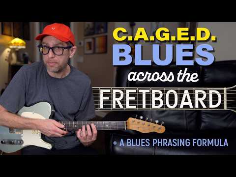 Blues lead played across the fretboard using shapes from the C.A.G.E.D. System Guitar Lesson - EP631