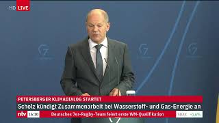 LIVE: Kanzler Scholz und Ägyptens Präsident Al-Sisi beim Petersberger Klimadialog
