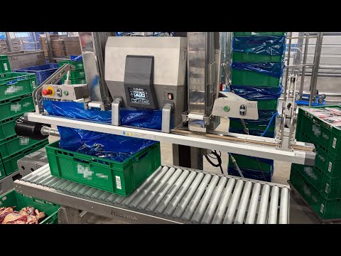 YouTube video: Meat vacuum packaging in E2 box with Hacona VI-1520
