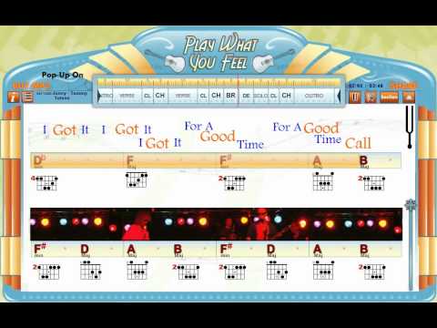 867-5309 Jenny - Tommy Tutone - Guitaraoke - Chords & Lyrics - playwhatyoufeel.com