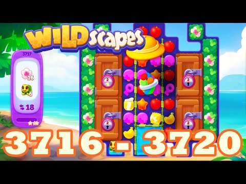 Wildscapes Level 3716 - 3720 HD Walkthrough 3 match puzzle | android | 3712 | 3713 | 3714 | IOS