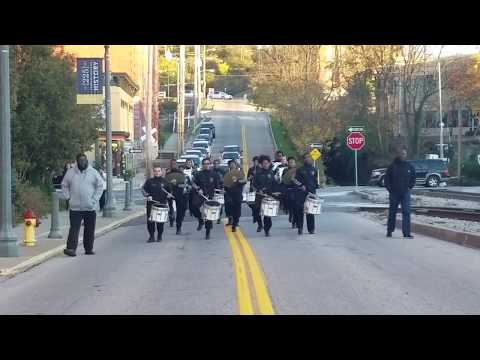 The Kentucky State University Drumline takes Broadway for the Candlelight Tradition Celebration