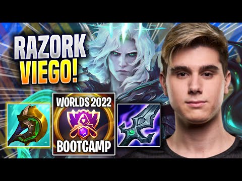 RAZORK IS SO CLEAN WITH VIEGO! - FNC Razork Plays Viego JUNGLE vs Graves! | Bootcamp 2022