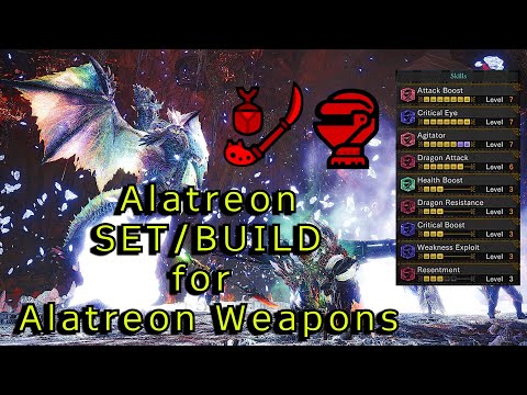 Monster Hunter Word: Iceborne - Alatreon SET/BUILD for Alatreon Weapons