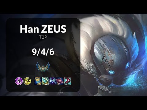 Han Zeus Gragas vs Riven TOP - KR CHALLENGER Patch 15.7