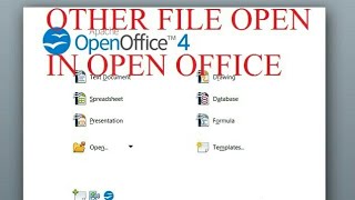 #Any excel file and #documents sheet open to open office#other excel file open to open office#