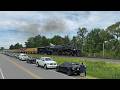 The World's Largest Steam Engine! UP Big Boy No. 4014 On NS Southern Tier In Darien, NY!