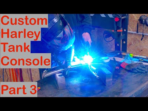 Harley Tank Centre Console, One of a Kind in Steel (Part 3 of 4)!