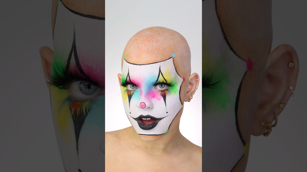 CRAZY NEON CLOWN MAKEUP REVEAL