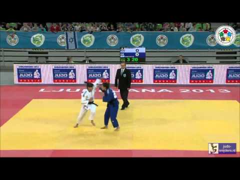Judo 2013 World Championships Junior Ljubljana: Florian (ROU) - Hayat (ISR) [-52kg] bronze