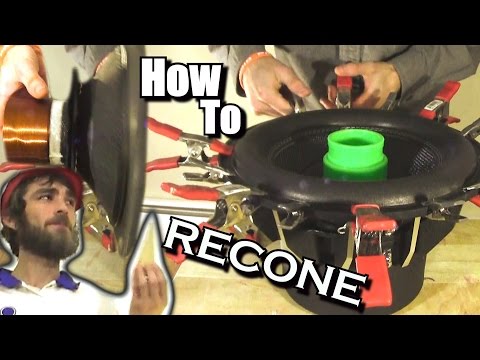 How To Recone a Subwoofer w/ NVX Audio VCW Subwoofers | EXO's 12" Sub Woofer Reconing Tutorial
