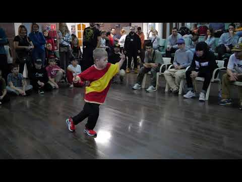 до 9 лет bboy Spiderman vs Петеля - "ALL OPTION" break dance battle