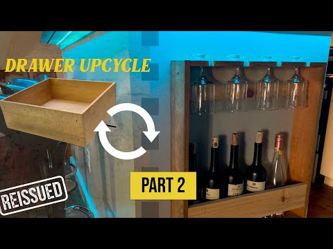 DRAWER to WINE RACK DIY upcycle | REISSUED