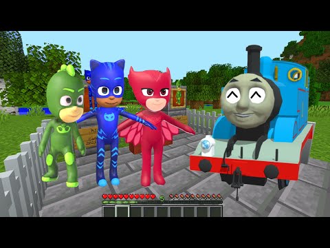 Thomas THE TANK ENGINE.EXE vs PJ Masks in Minecraft - Coffin Meme Who will win