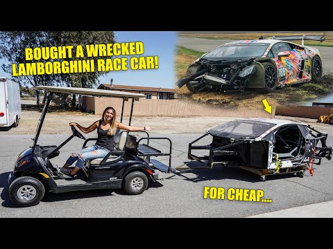 I Bought A Badly Wrecked Lamborghini Race Car and I’m going to Rebuild It!